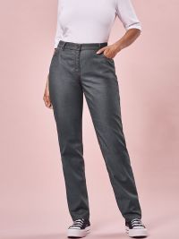 Jeans Kochhose Damen Grau